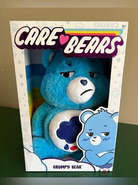 NIB 2021 Care Bear 14" Plush - Soft Huggable Material Grumpy Bear 22477
